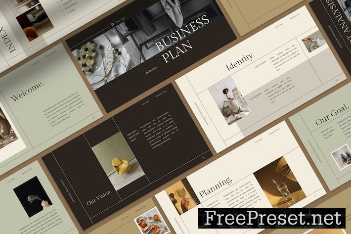 Beige Minimalist Business Plan Presentation R4BEYPN