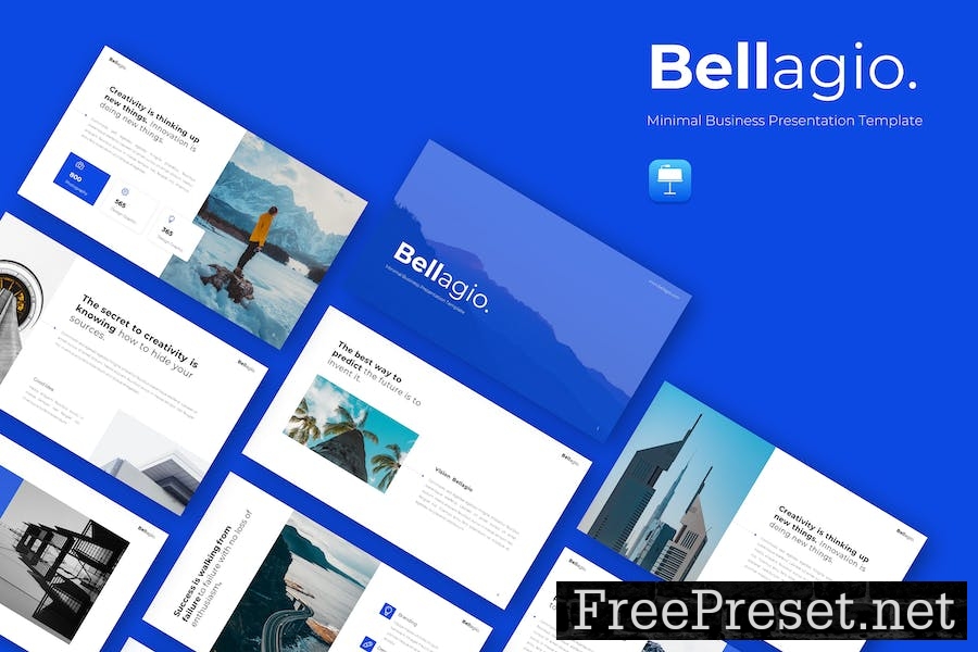 Bellagio - Minimal Business Keynote Template JJRUK2D