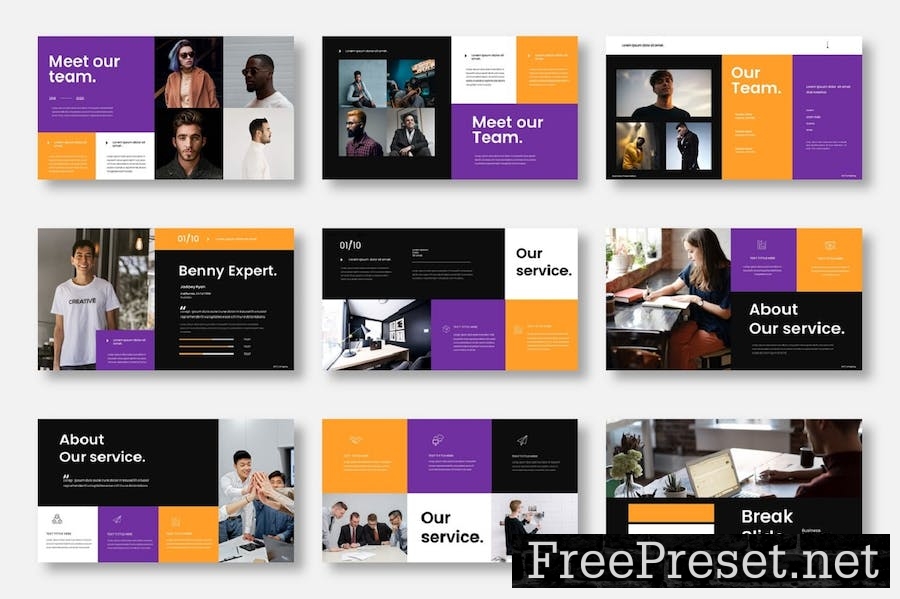 Benny – Business Keynote Template G43ZJ2M