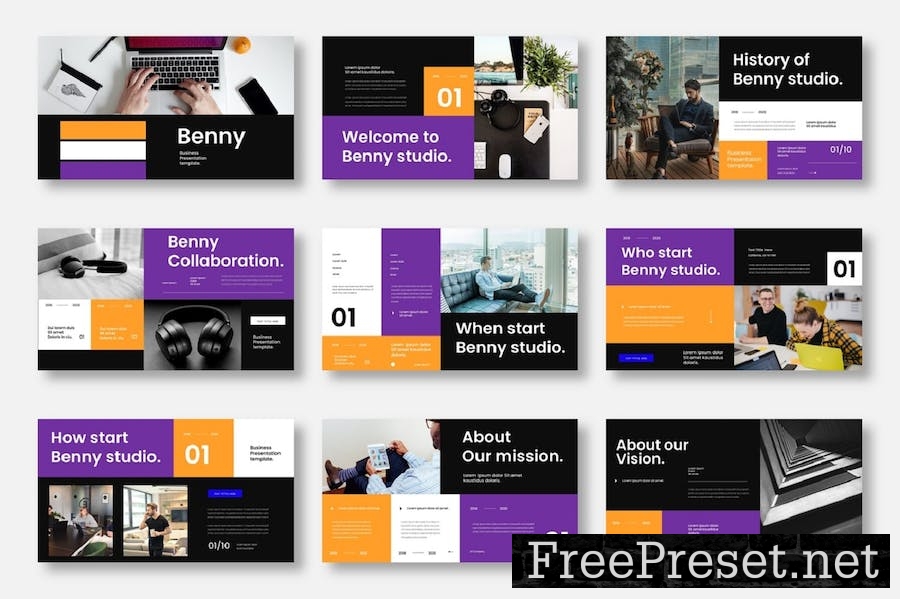 Benny – Business Keynote Template G43ZJ2M