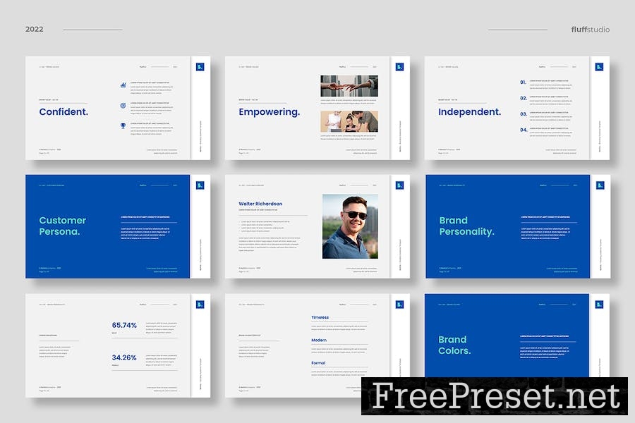 Berkia Branding Guidelines Google Slides Template CC3PUZW