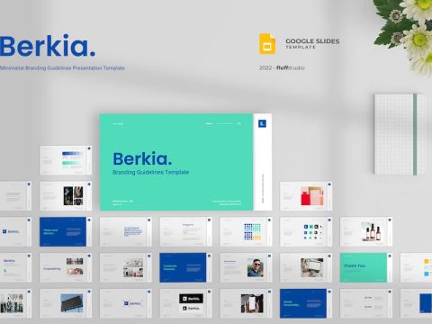 Berkia Branding Guidelines Google Slides Template CC3PUZW