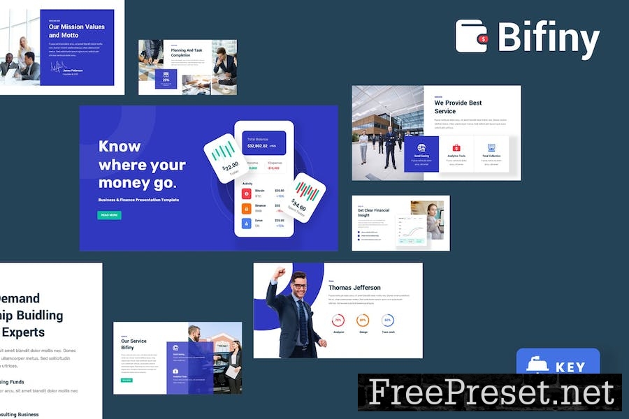 Bifiny - Business & Finance Keynote Template 8R8X2WW