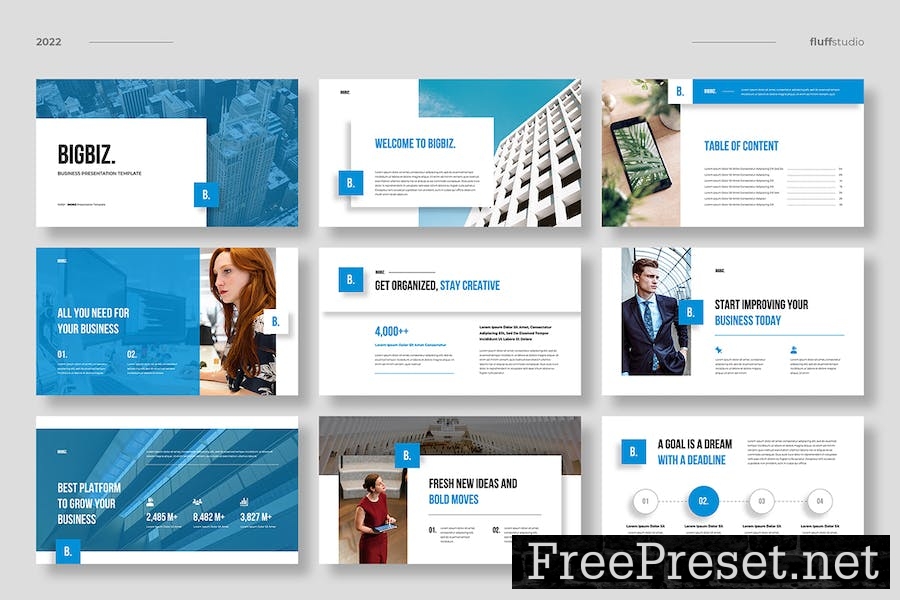 BIGBIZ - Corporate Google Slides Template Q3Y5YSC