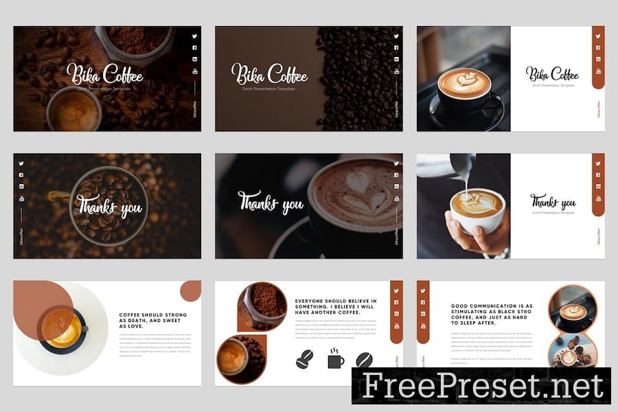 Bika Coffee - Coffee Shop Keynote Template WEXZGKU