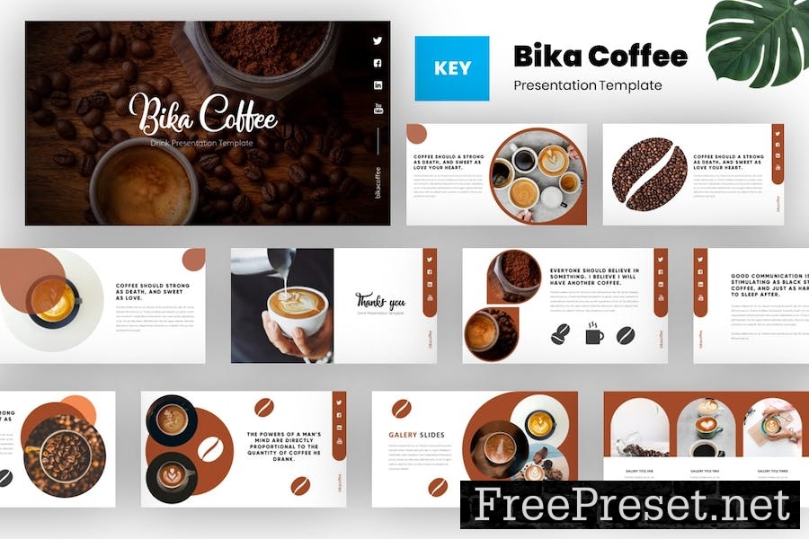 Bika Coffee - Coffee Shop Keynote Template WEXZGKU