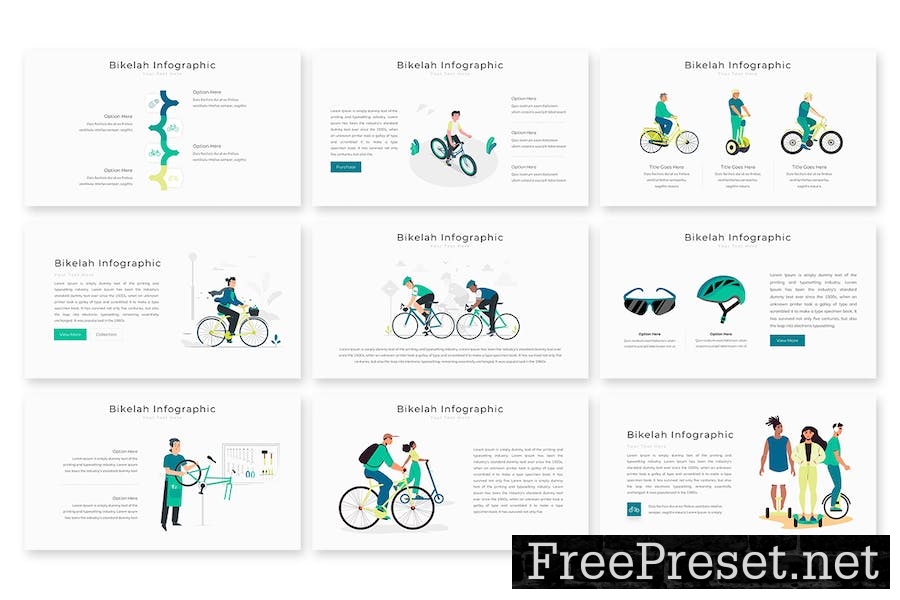 Bikelah Infographic - Google Slides Template 4MWEAG2