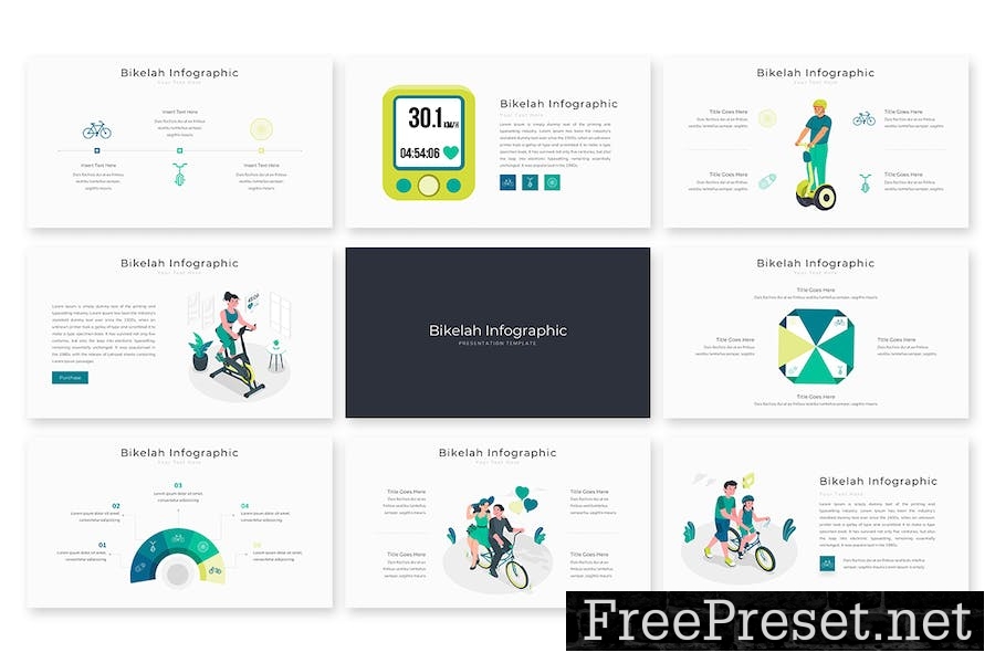 Bikelah Infographic - Google Slides Template 4MWEAG2