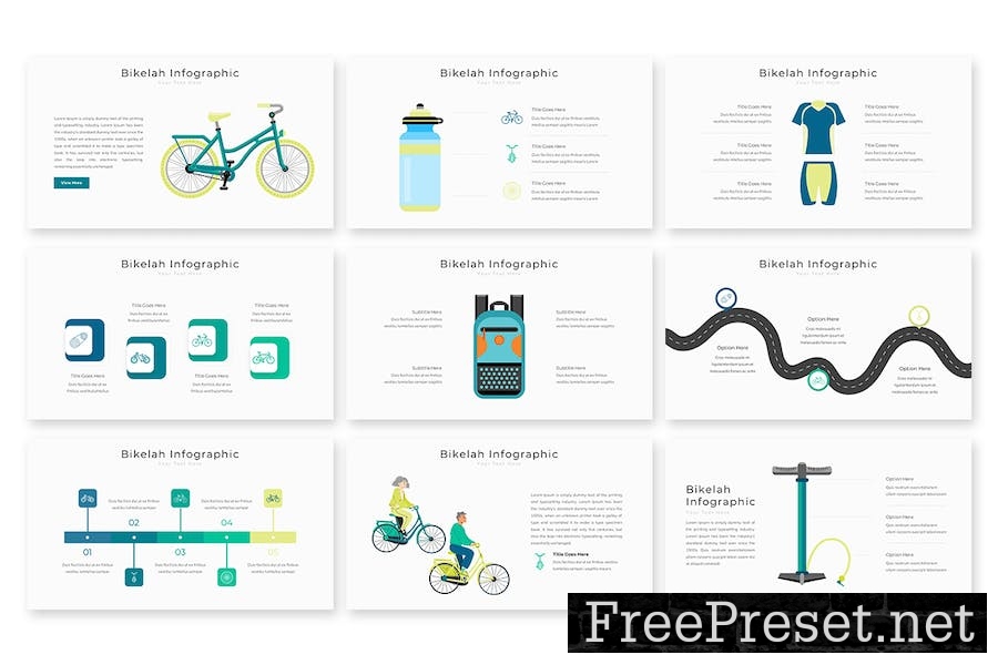 Bikelah Infographic - Google Slides Template 4MWEAG2