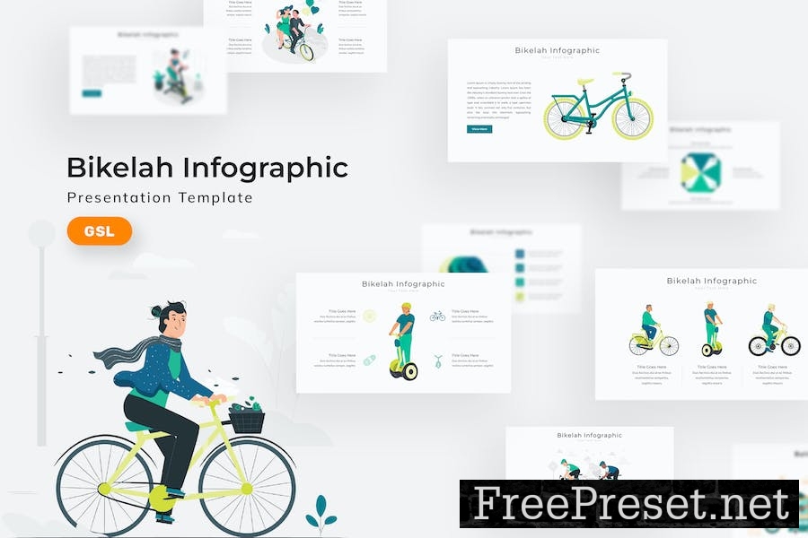 Bikelah Infographic - Google Slides Template 4MWEAG2