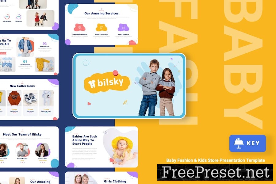 BILSKY - Baby Fashion Keynote Template DRKULTG