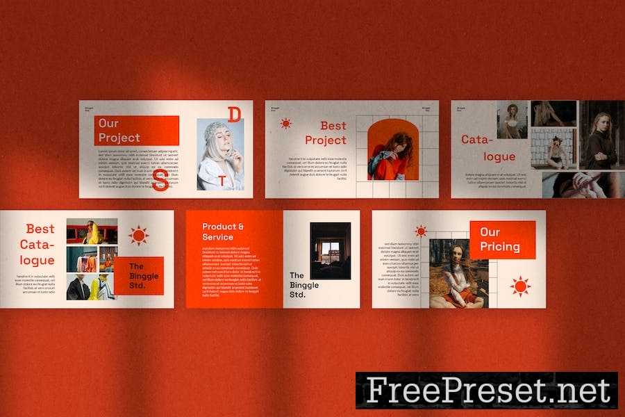 Binggle PowerPoint Template MCZUQAB