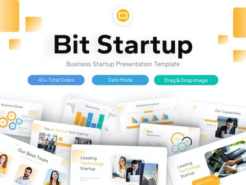 Bit Startup Modern Business Google Slides Template 82XSKJE