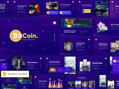 Bitcoin - Cryptocurrency Google Slides Template N6F5J7L