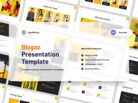 Bizgaz - Creative Colorful Keynote Template GN7WRBX