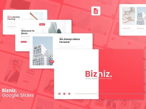 Bizniz - Business Corporate Google Slides Template GL26GJX