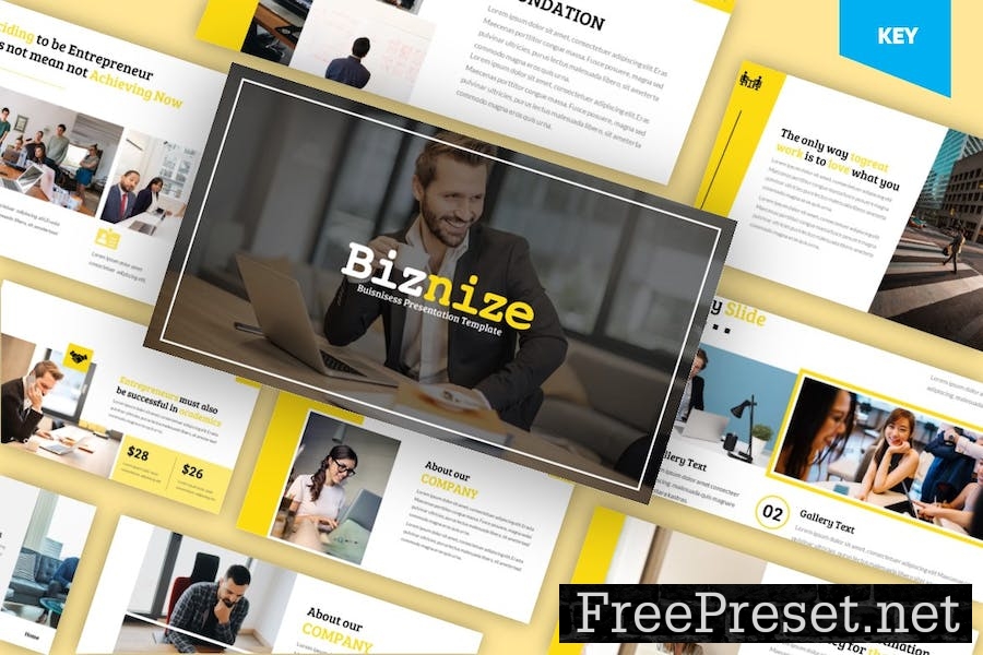 Biznize - Business Keynote Template 62WSVKX