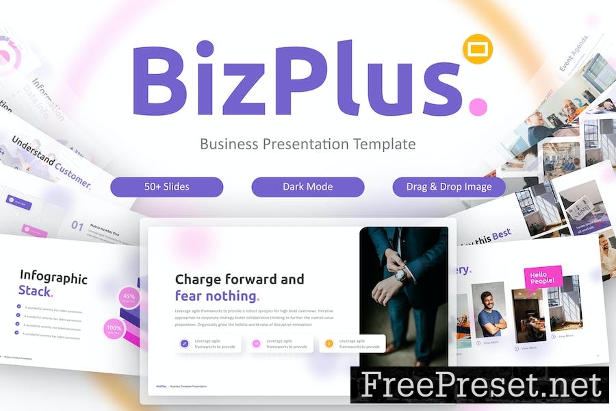 Bizplus Creative Business Google Slides Template CV7FUUY