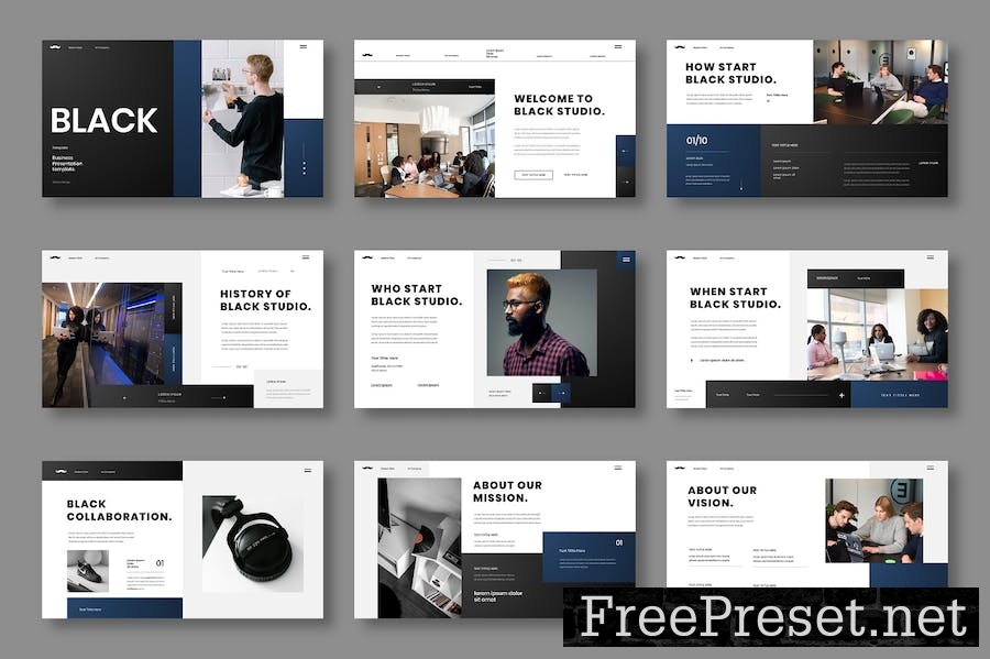 Black – Business Keynote Template ZUVYHRY