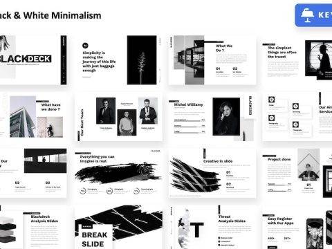 Blackdeck - Black White Keynote Template LLDVA9R
