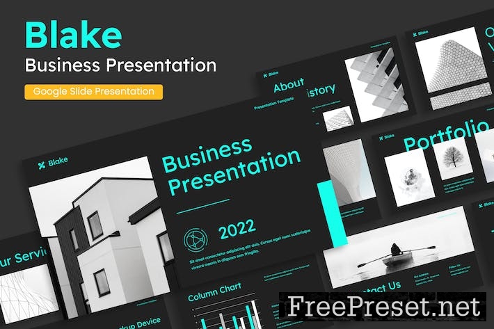 Blake - Creative Business GoogleSlide Presentation RXQZDLC