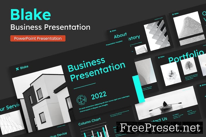 Blake - Creative Business Powerpoint Presentation 9NMDK6B