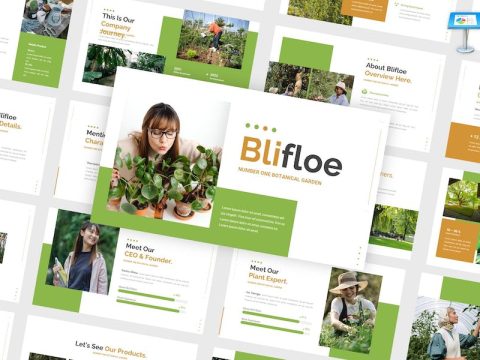 Blifloe - Green Garden Keynote Template 83SR6R6