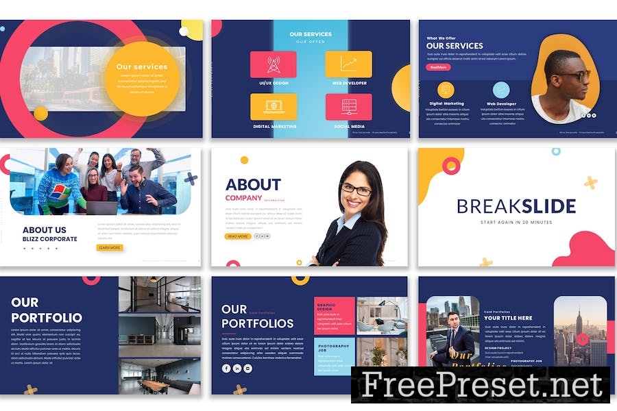 Blizz Corporate Google Slides Template 2HXSSDW