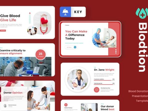 BLODTION - Blood Donation Keynote Template BU3DWMP