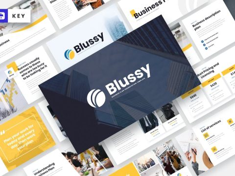 Blussy - Business Plan Keynote Template YR5JETH