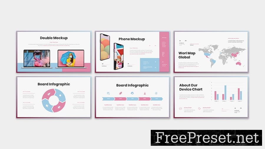 Board - Business Presentation PowerPoint Template 93N43JH