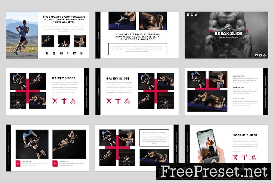 Bodybuild - Gym & Fitness Keynote Template NAQZ4XX