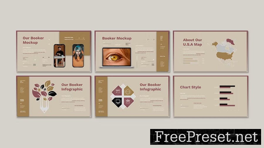 Booker Business Presentation Google Slide Template FAKVCZ9