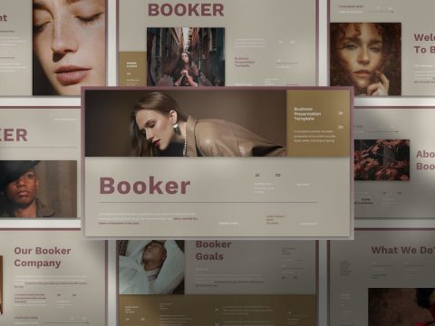 Booker Business Presentation Google Slide Template FAKVCZ9