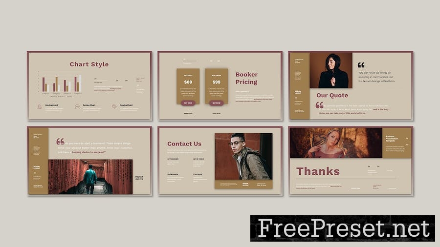 Booker - Business Presentation Keynote Template 5QY6T4E