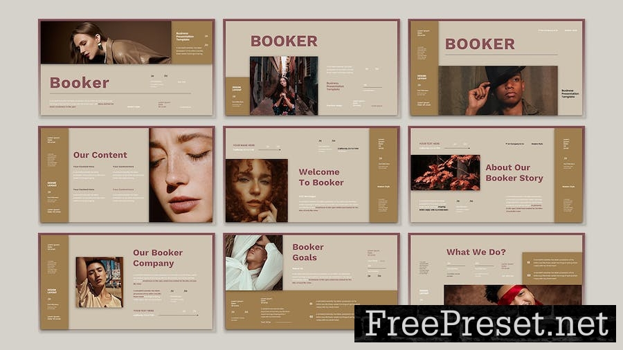 Booker - Business Presentation Keynote Template 5QY6T4E