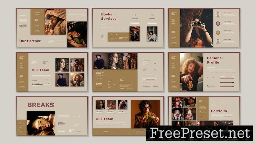 Booker - Business Presentation PowerPoint Template LLEGNQS