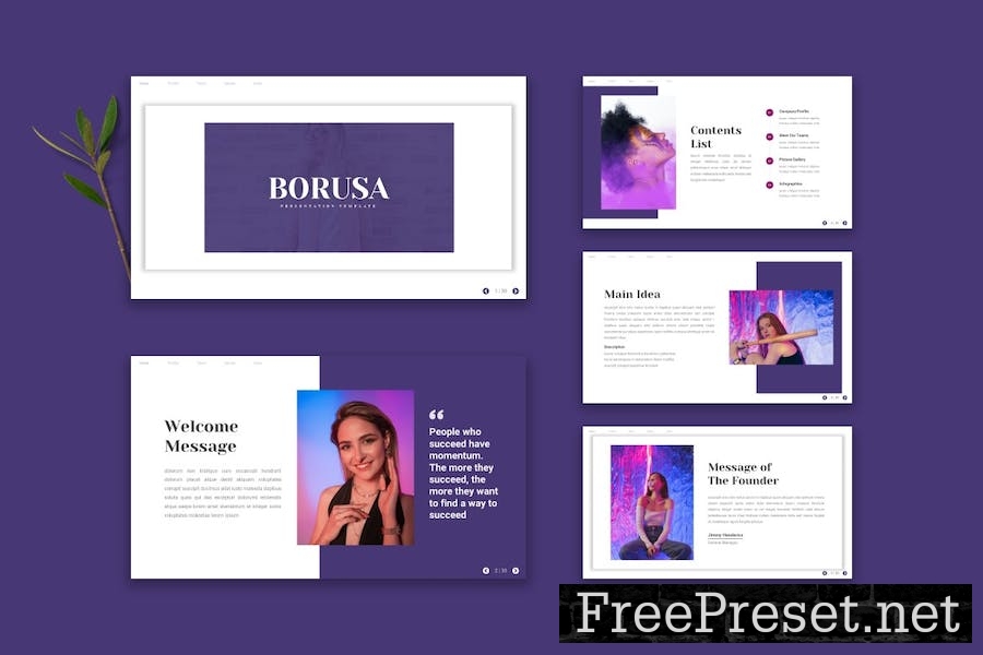 Borusa - Google Slide Template 7QC9BGD