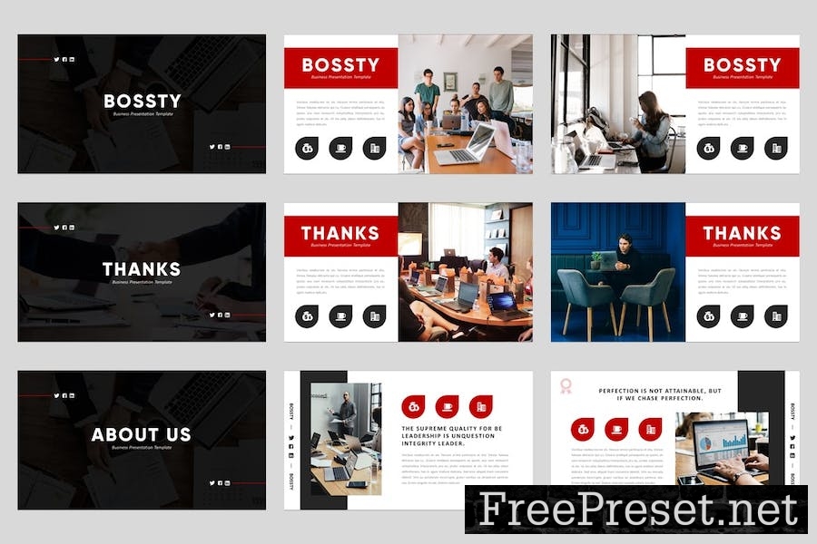 Bossty - Business Keynote Template QKEKEKG