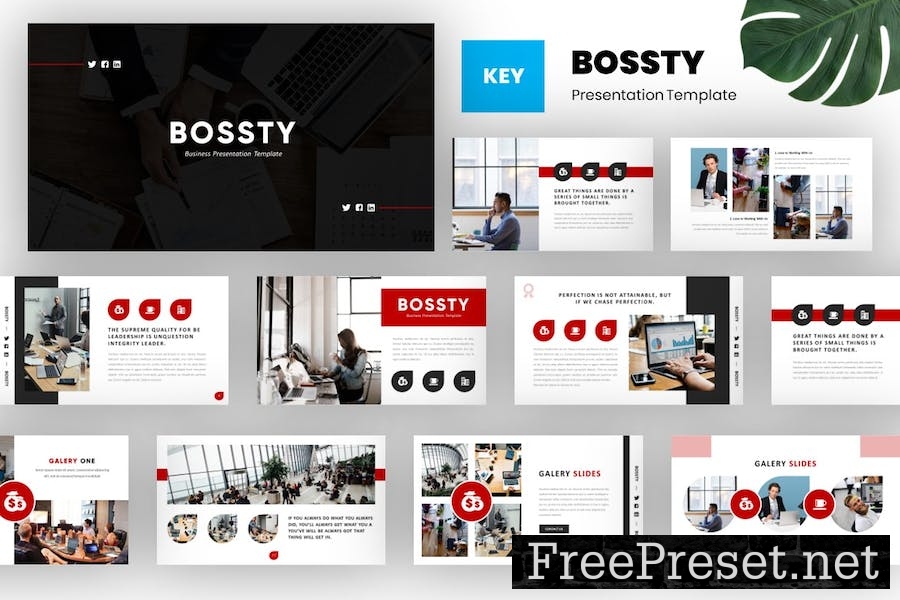 Bossty - Business Keynote Template QKEKEKG