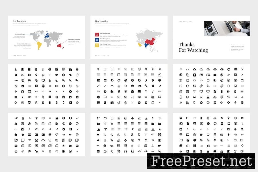 Bozoa : Annual Report Powerpoint Template BYLE58A