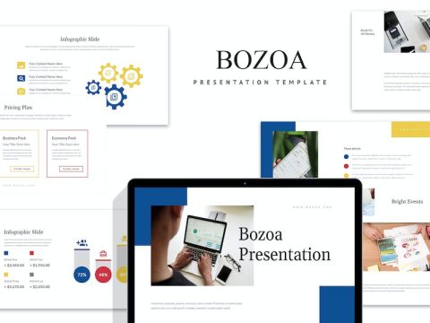 Bozoa : Annual Report Powerpoint Template BYLE58A