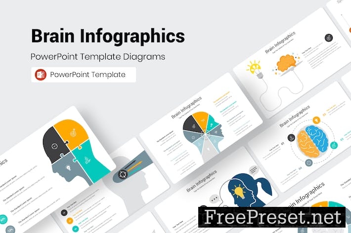 Brain Infographics PowerPoint Presentation 9AMJX8J