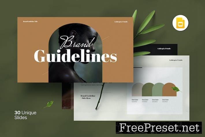 Brand Guideline Google Slides Template 5Y34UZA