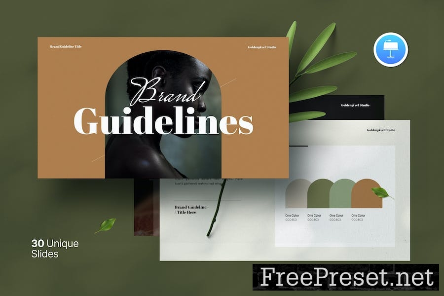 Brand Guideline Keynote Template CQZG3GZ