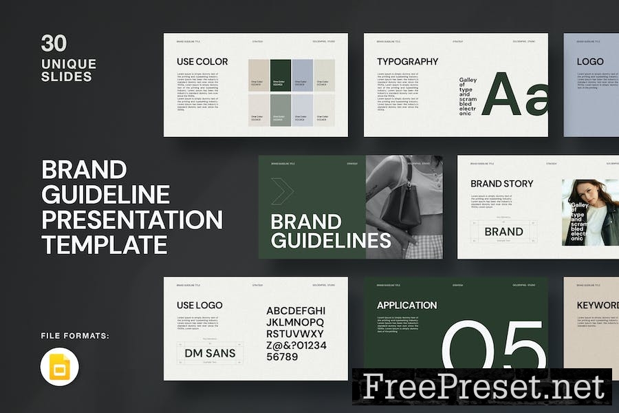 Brand Guideline Presentation Template 2G2CSJX