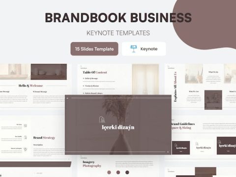 Brandbook Business Presentation Template - Keynote 8NF67H3