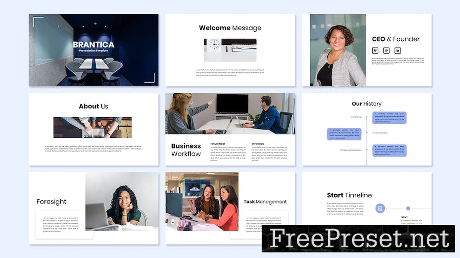 Brantica - Business Presentation Keynote Template RLVYPJD