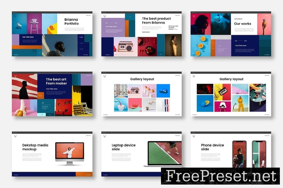 Brianna - Business Google Slide Template 4F5BVAF