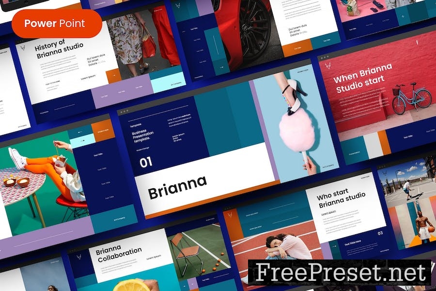 Brianna – Business PowerPoint Template 7J4U3WX